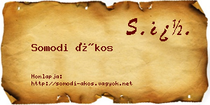Somodi Ákos névjegykártya